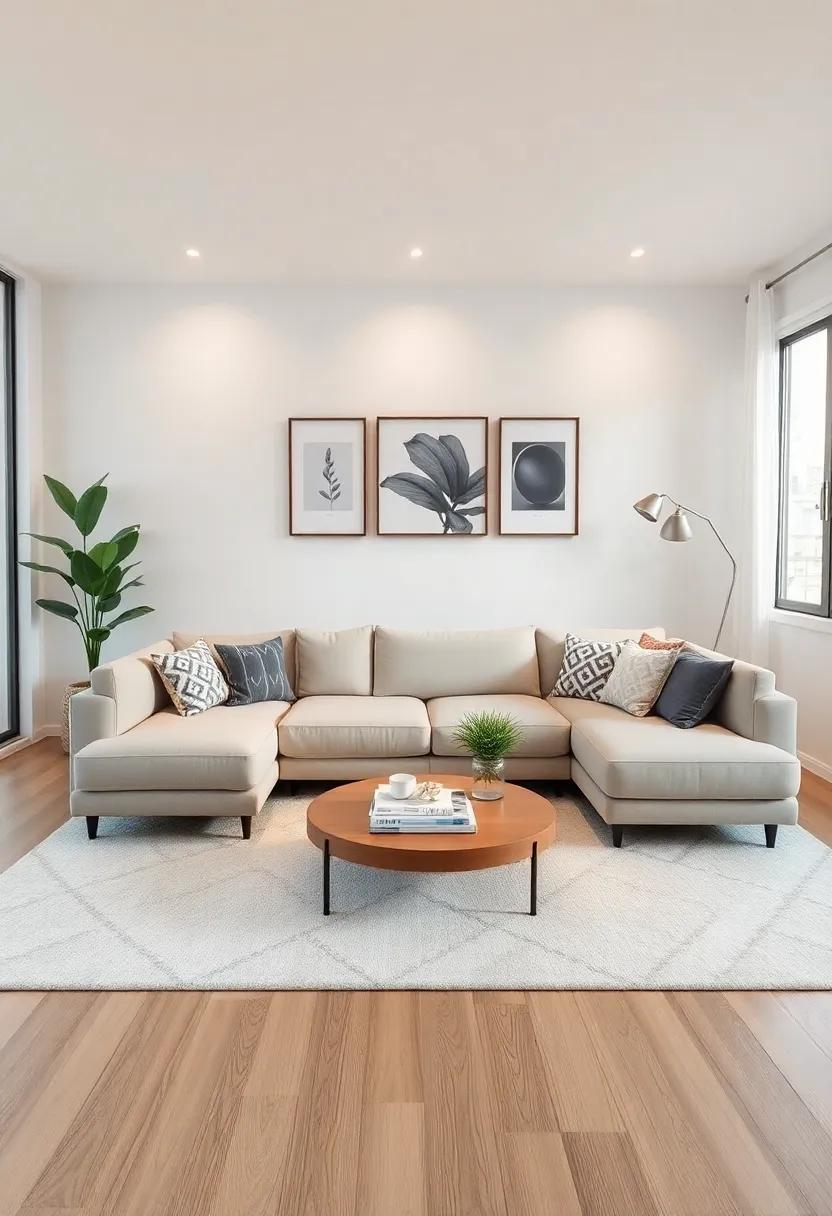 Incorporating Multi-Functional Furniture Around a Sectional Sofa