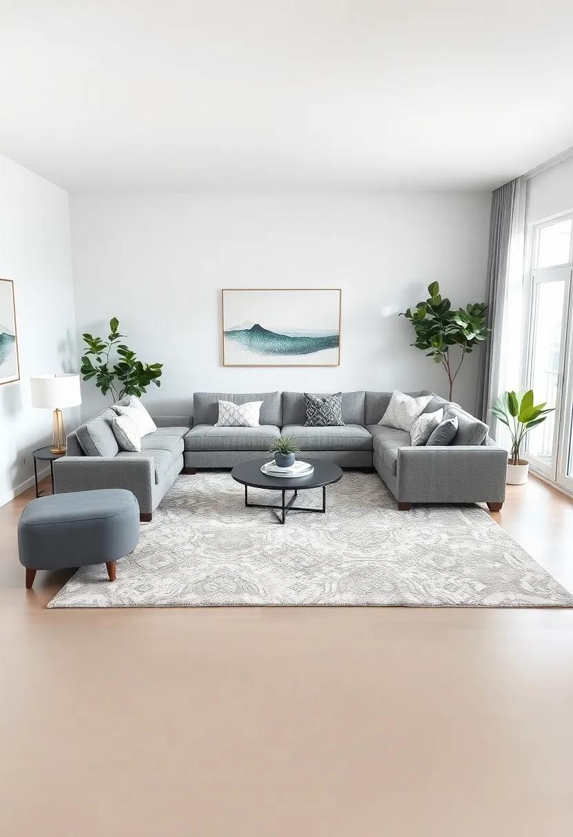 Using Area Rugs⁤ to Anchor Your Sectional and Define Spaces