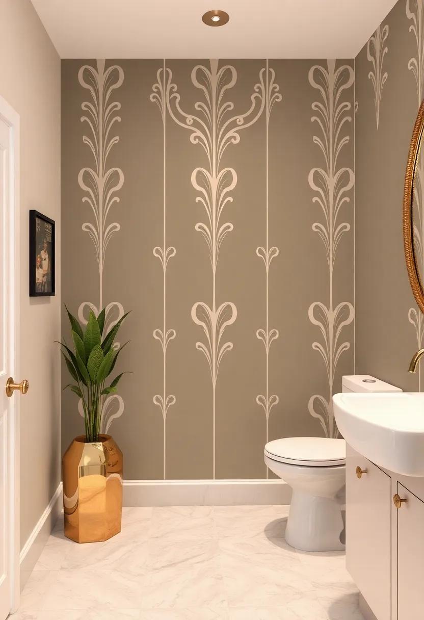 Art Deco stencils That Infuse Glamour and Vintage Style Into Your Bathroom