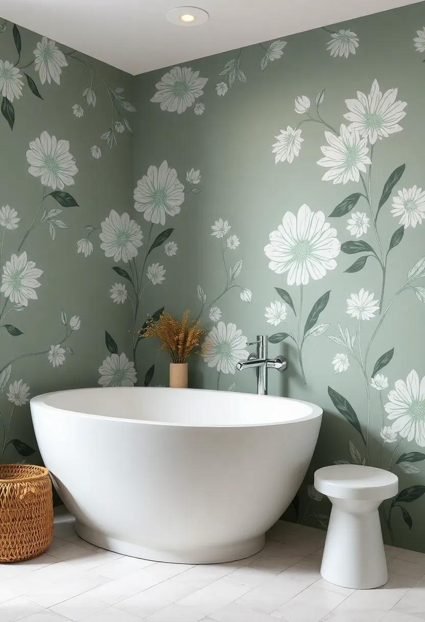 Artistic Floral Patterns That Evoke Serenity And Nature in⁤ Your Bathroom Retreat