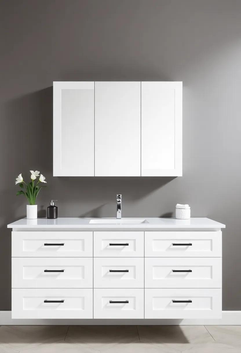 Functionality Meets Style: Multi-Functional Wall Vanity Cabinets