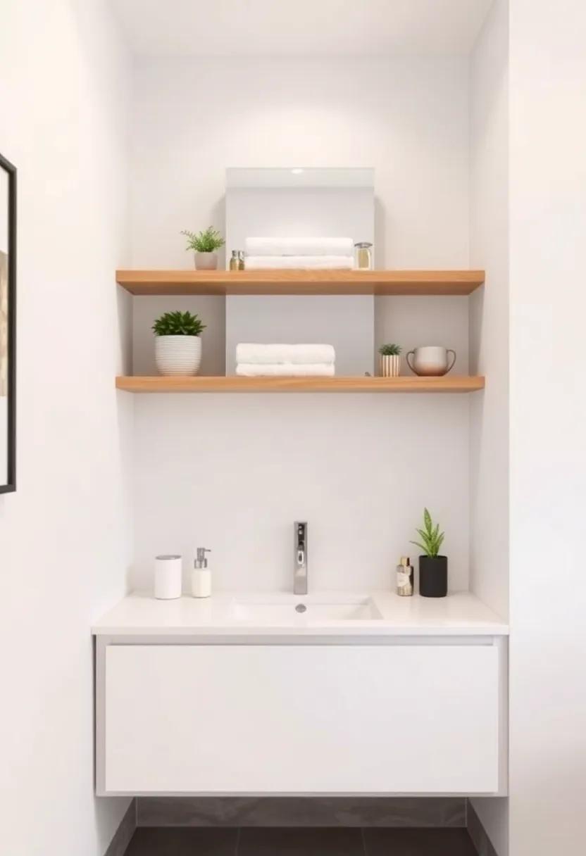 The Impact of Open Shelving⁣ in Bathroom Wall Vanity Cabinet Designs