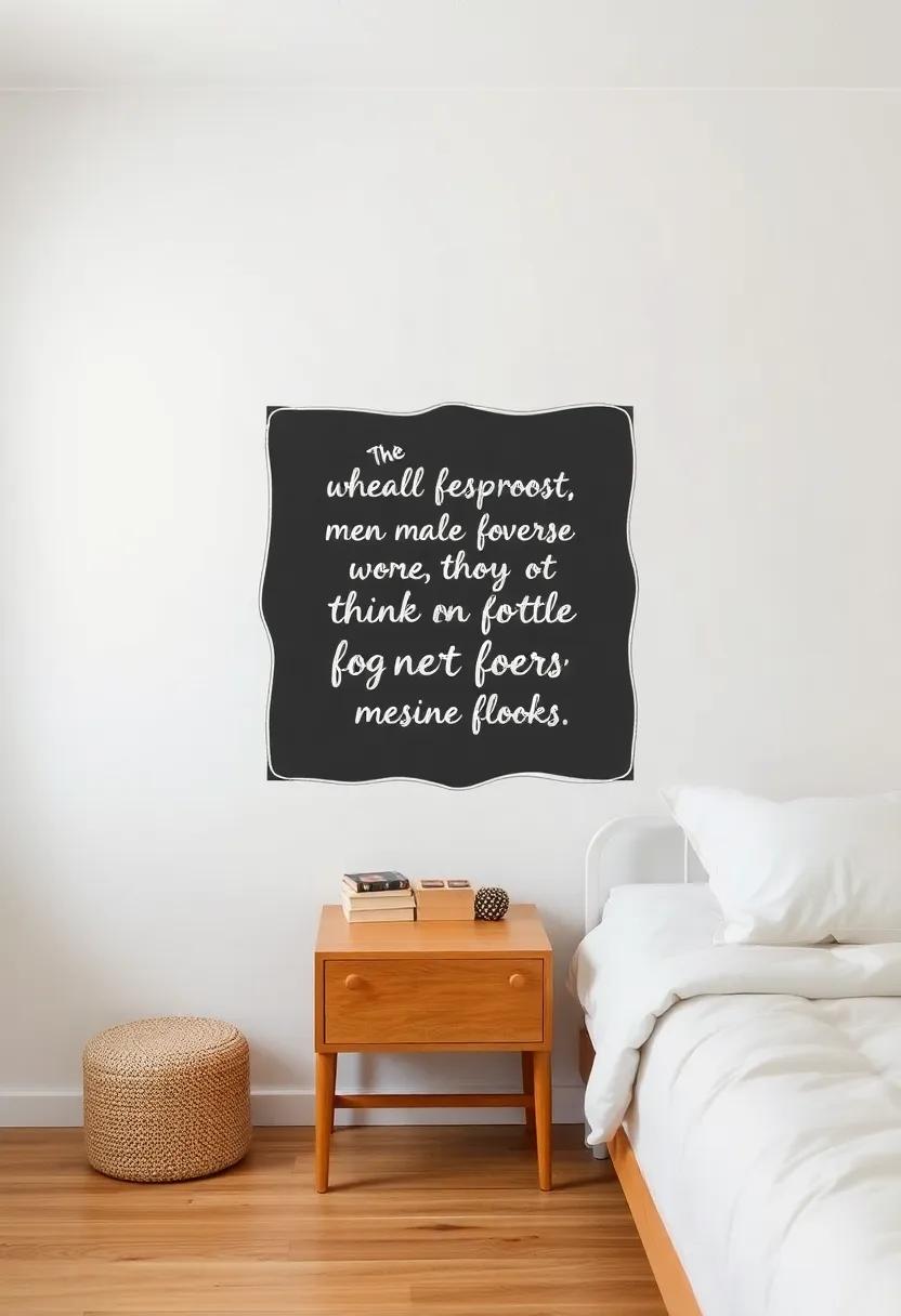 outline Your Favorite​ quotes: Choose meaningful ‍quotes and write them in funky fonts to inspire and motivate every‍ time you enter the room