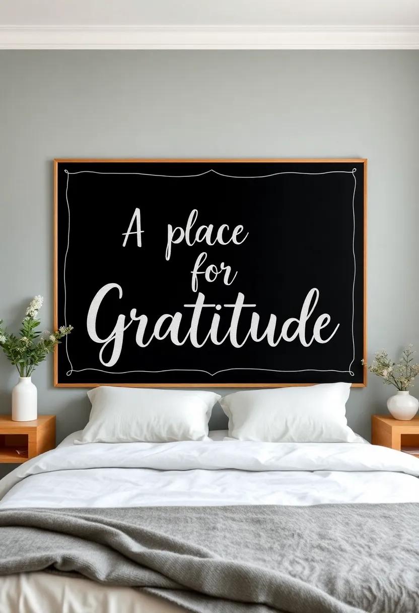 A‍ Place for Gratitude: Reserve a space‌ to jot‍ down things you’re grateful for,‍ turning your wall into a daily reminder of appreciation