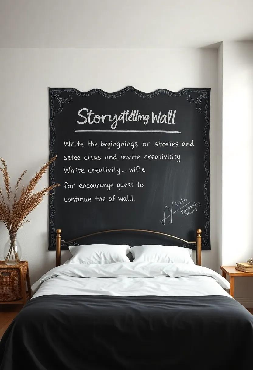 Storytelling Wall: Write down the beginnings of​ stories or poems and ⁤invite⁢ creativity by encouraging guests ​to continue them