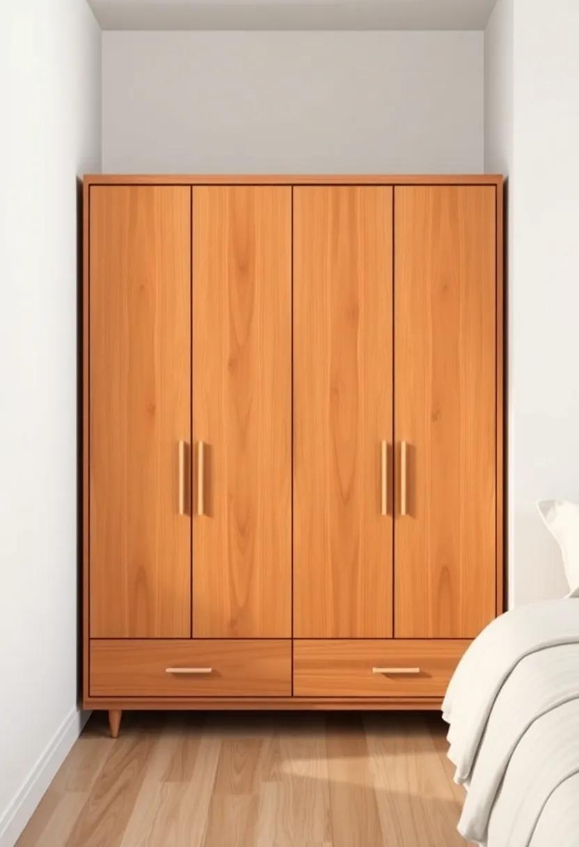 The Classic Mid-Century Modern Wardrobe: ⁤Crafted with clean lines and sleek surfaces, this wardrobe exudes a‍ timeless charm that fits effortlessly into​ any⁣ bedroom aesthetic
