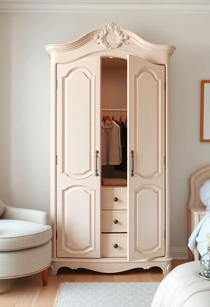 The ​French Provincial Wardrobe: ⁣Elegant curves and soft ⁤colors define this wardrobe, offering a touch of ⁤French sophistication that effortlessly enhances a chic ‌bedroom aesthetic