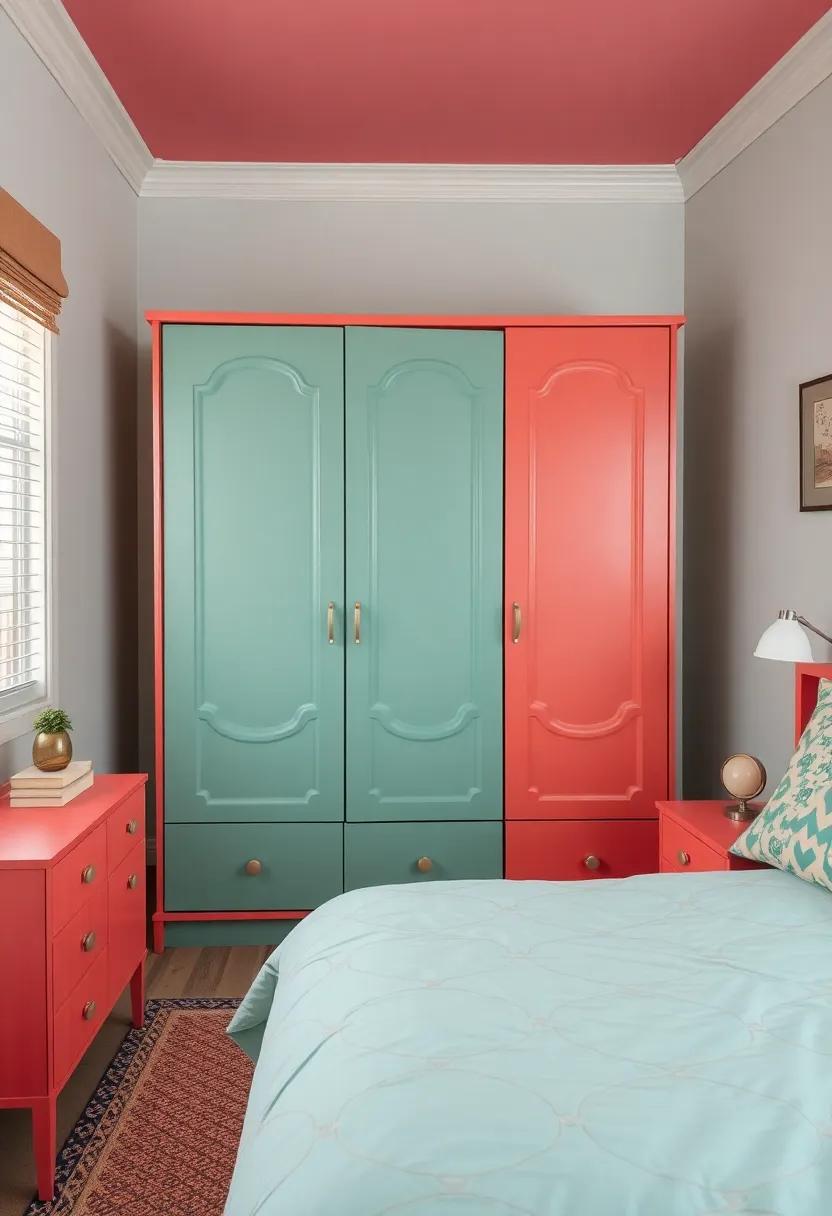 The Retro Chic Wardrobe: Bold ‍colors and ‍playful designs give this wardrobe⁢ a retro twist while maintaining a ‌refined vintage appeal, perfect for ‌stylishly storing⁣ your clothing