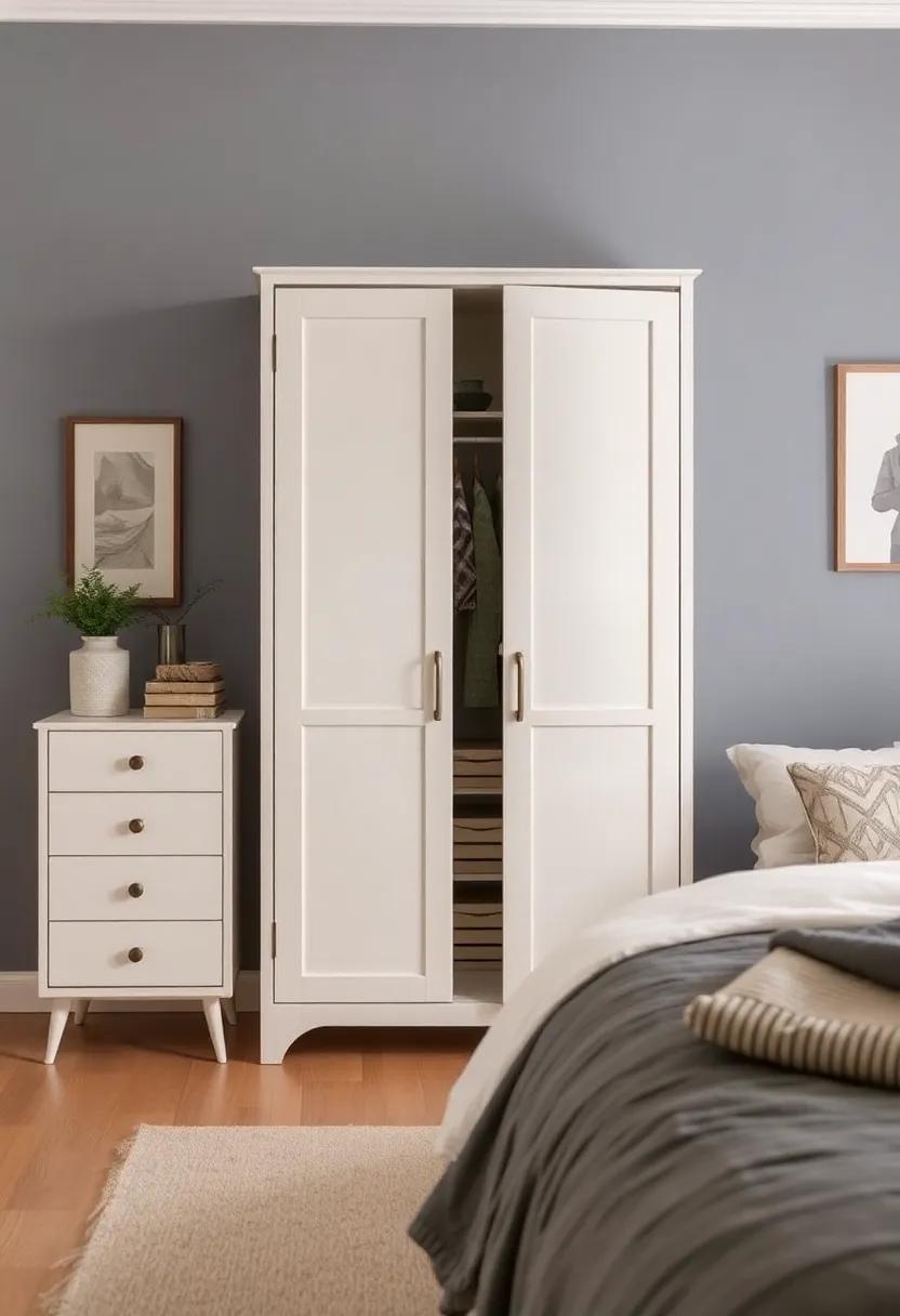 The⁤ Tallboy Vintage Wardrobe: Featuring a narrow design perfect for small spaces, this tallboy offers⁢ storage ‌without sacrificing vintage charm and classic ‌appeal