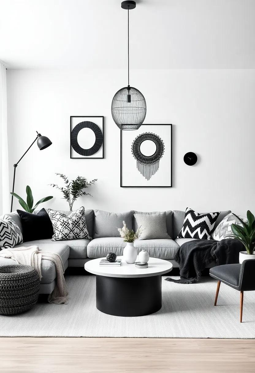 Playful Accessories: Adding Black and White Decor Accents with Flair