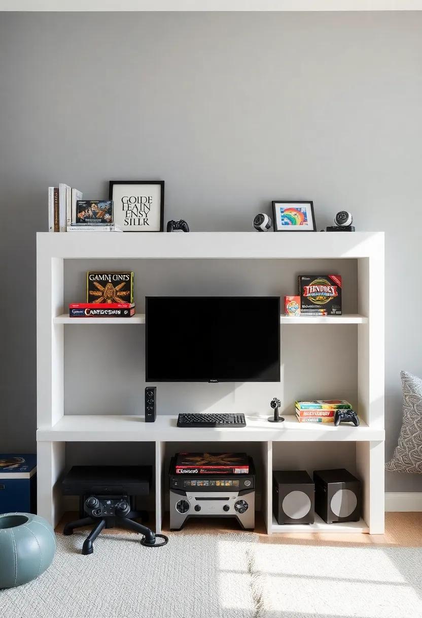 Board Game Section: Don't forget about off-screen fun; dedicate⁢ a shelf for favorite board games to encourage social gaming nights
