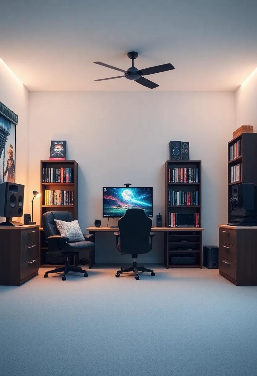 Game‍ Library: Designate a section for a game⁢ library, showcasing physical copies of games and keeping track of your gaming collection