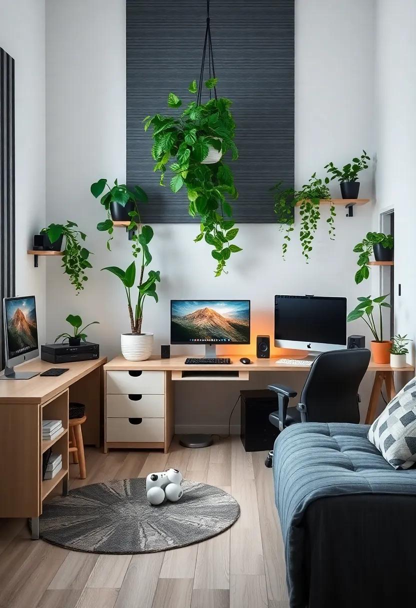 Indoor Plant Life: incorporate ⁢easy-to-care-for plants to bring‌ a touch of nature into the room, adding freshness and improving air quality