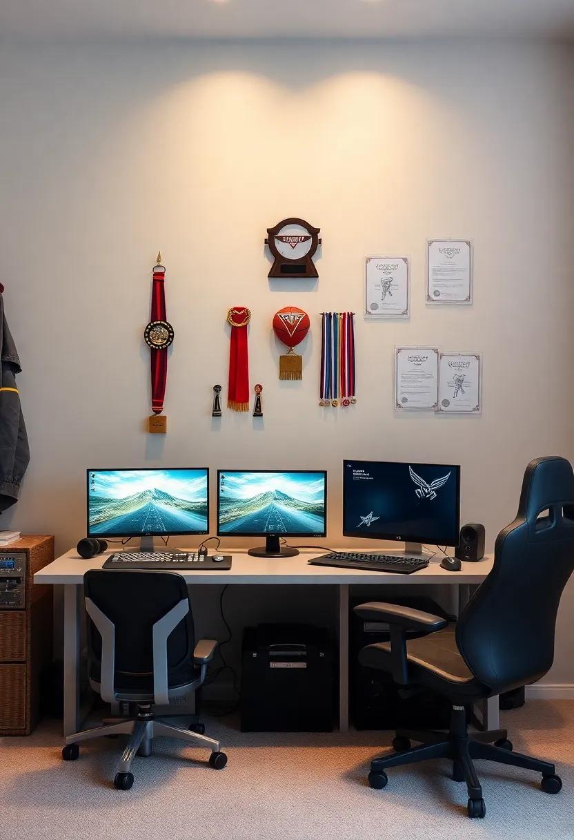 Showcase Moving Achievements: Display trophies, medals, or certificates for accomplishments in⁤ gaming or sports, inspiring pride and motivation in the room