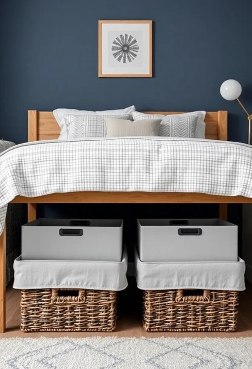 Stylish Baskets and Boxes for a Chic Look Underneath the Bed