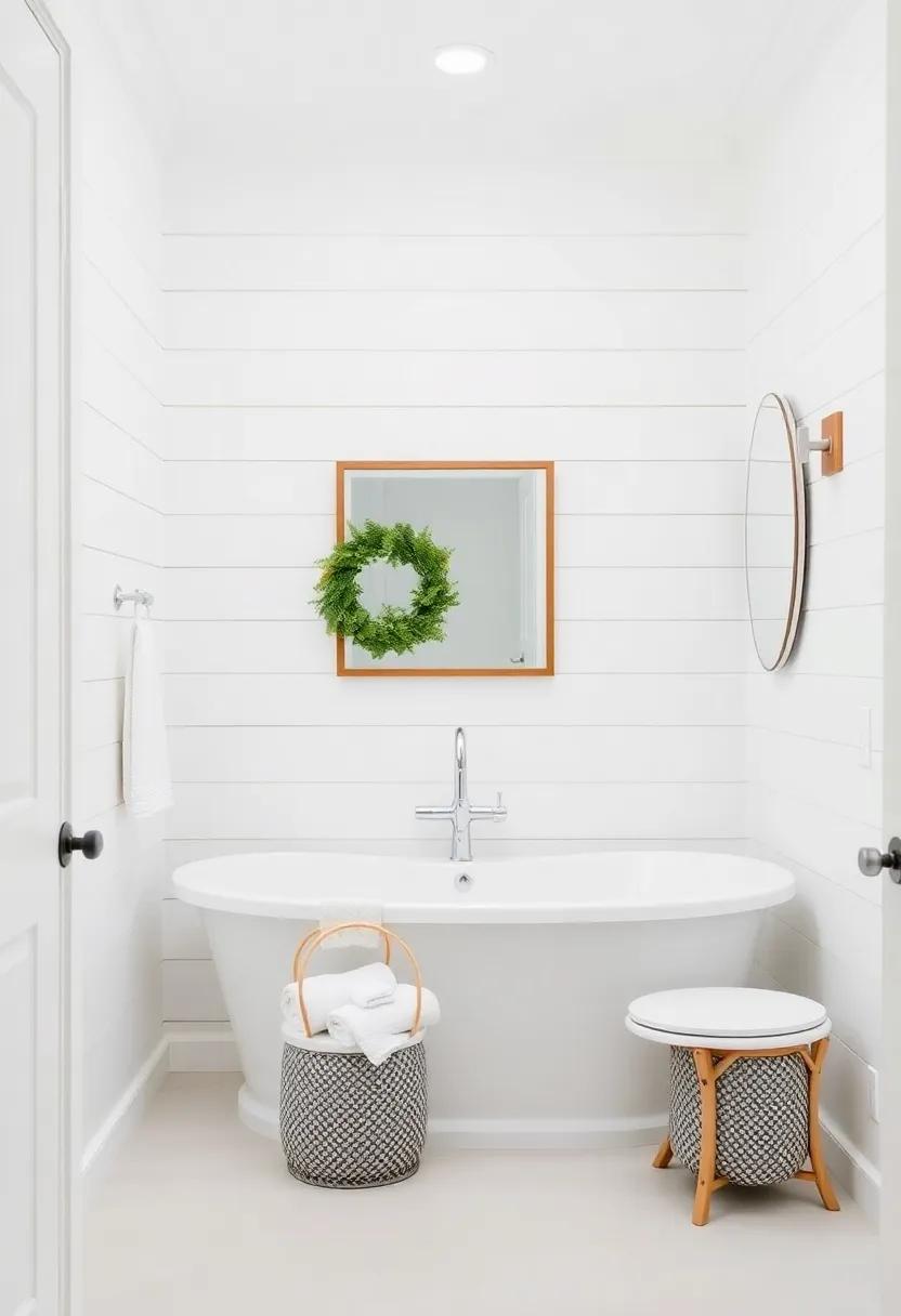 Embracing the Calm: The⁣ Allure of Coastal White Shiplap in Bathroom Design