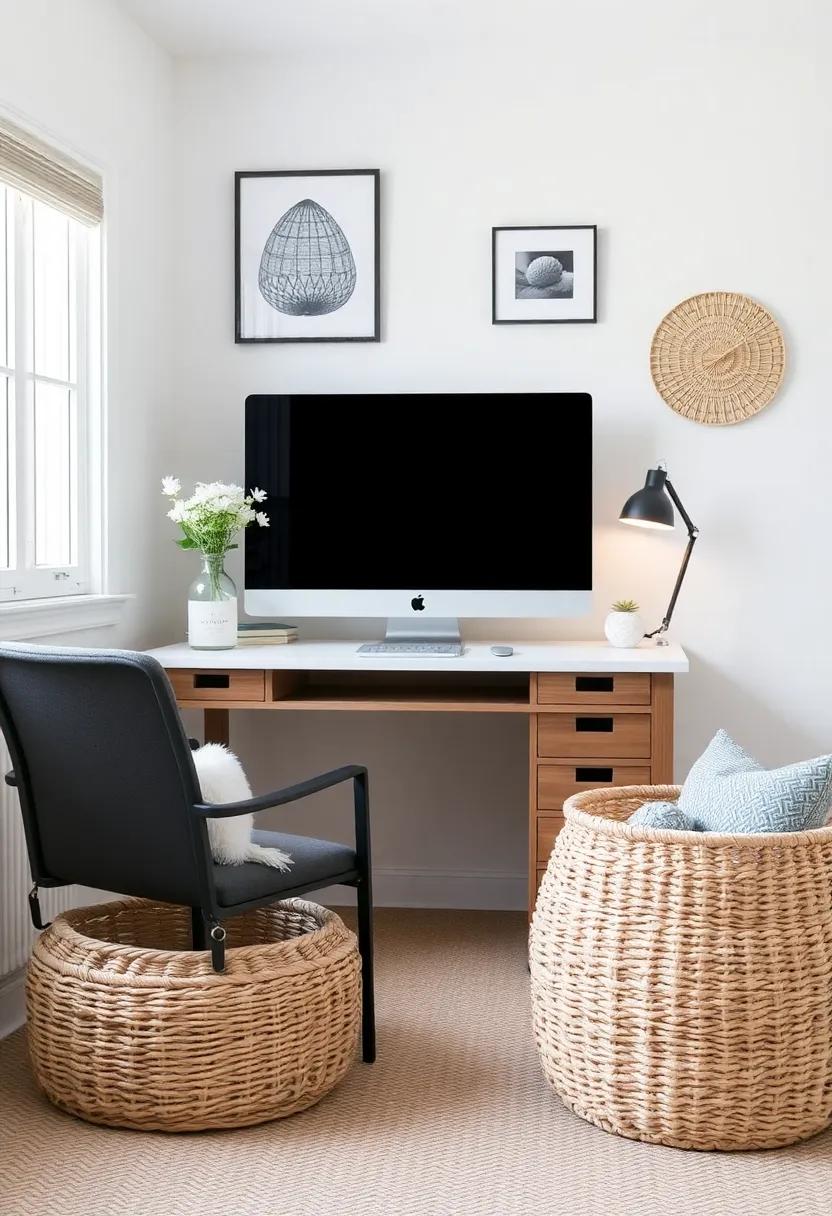 The Charm of Woven baskets for‌ Storage and Coastal⁤ Vibes