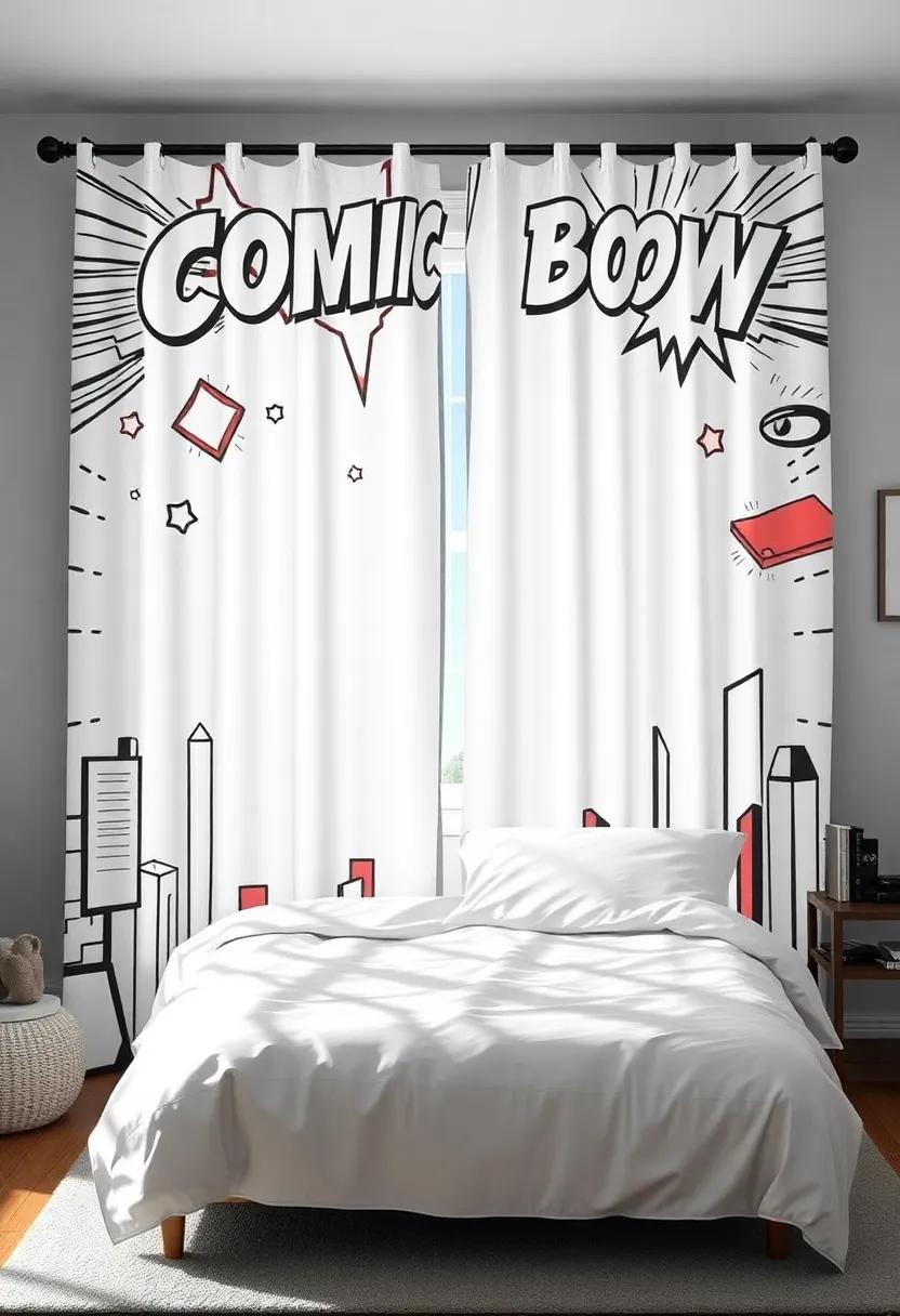 Ideas for Themed Curtains That‍ Complement the Comic Book Aesthetic