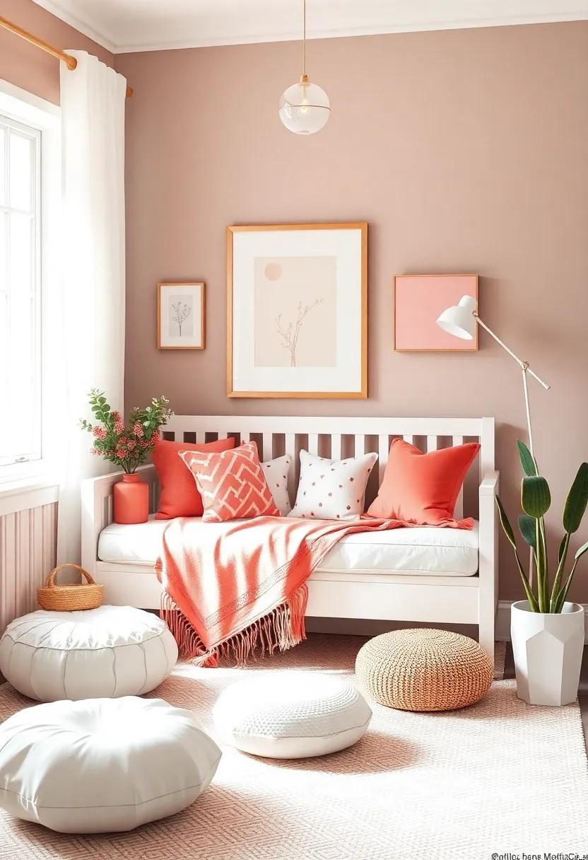 Creating a Cozy Reading Nook with Coral Accents