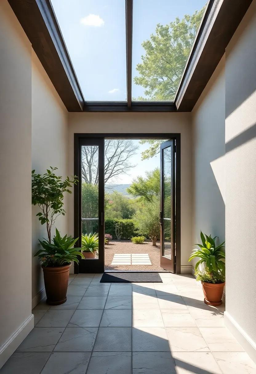 Garden Views:⁣ Framing Natural Landscapes Through Your Entryway