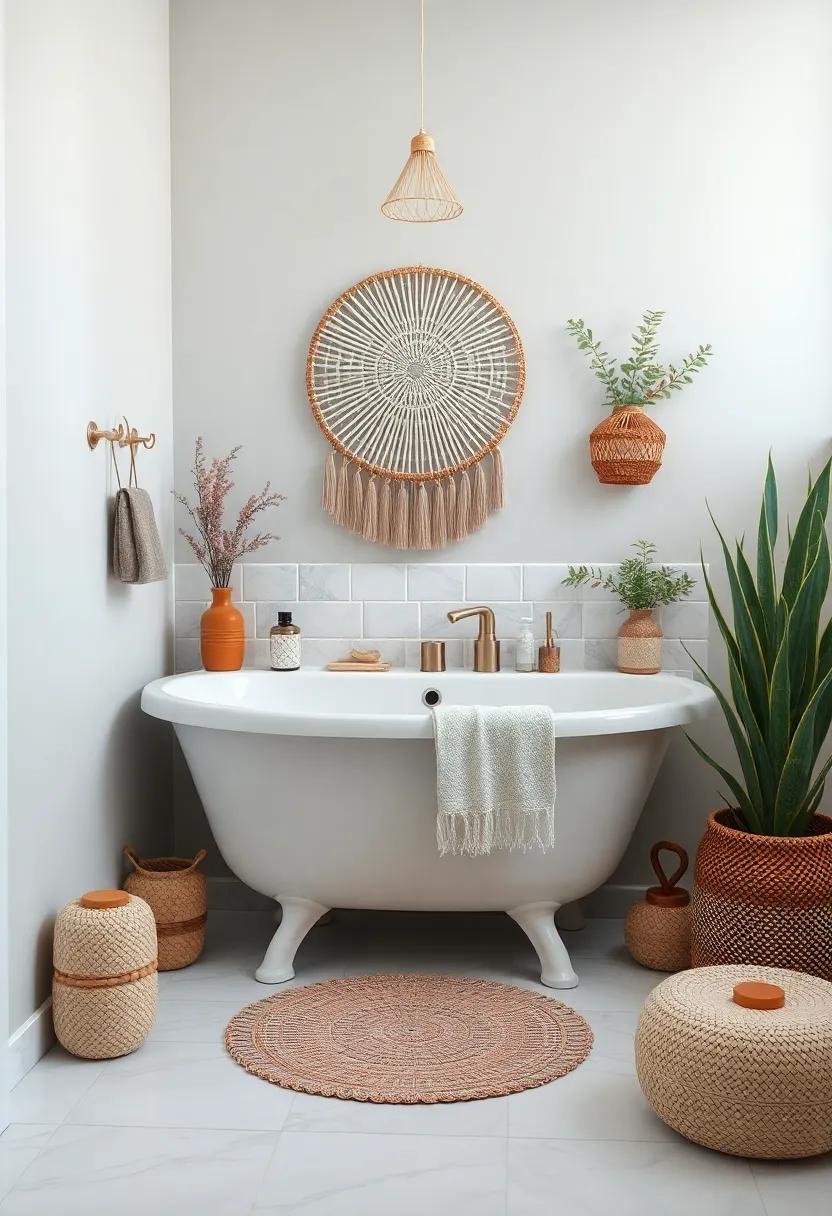 Decorative accents that Enhance the Boho Vibe