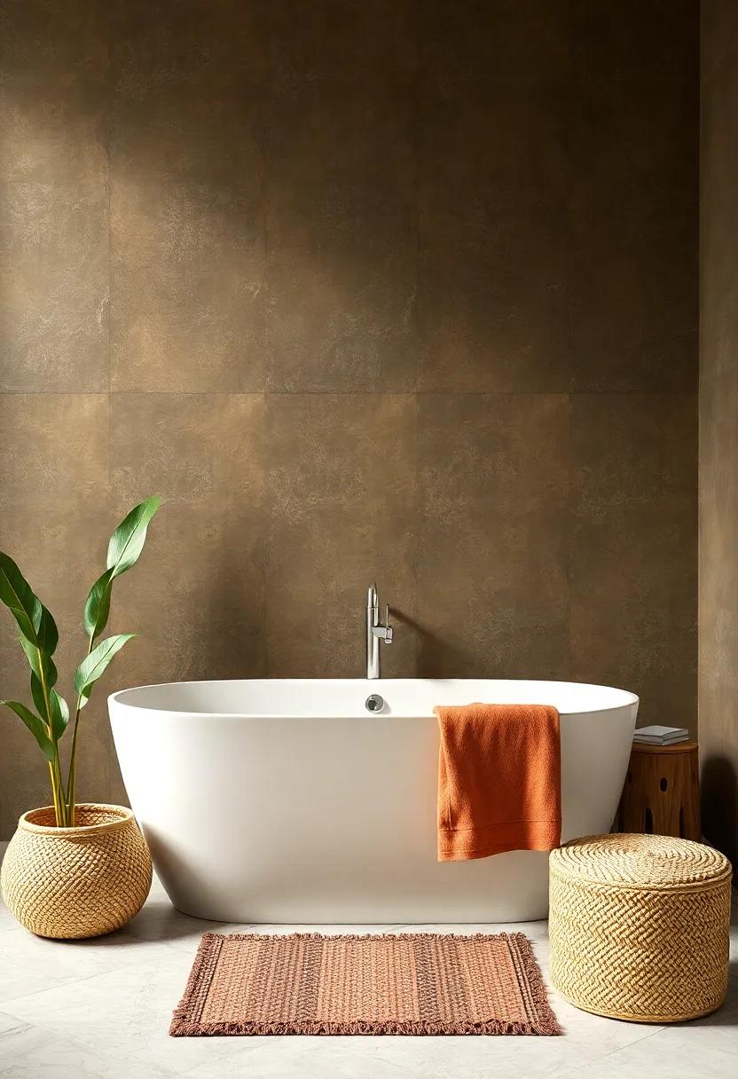 Embracing the Warmth of Natural Textures in Your Bathroom escape