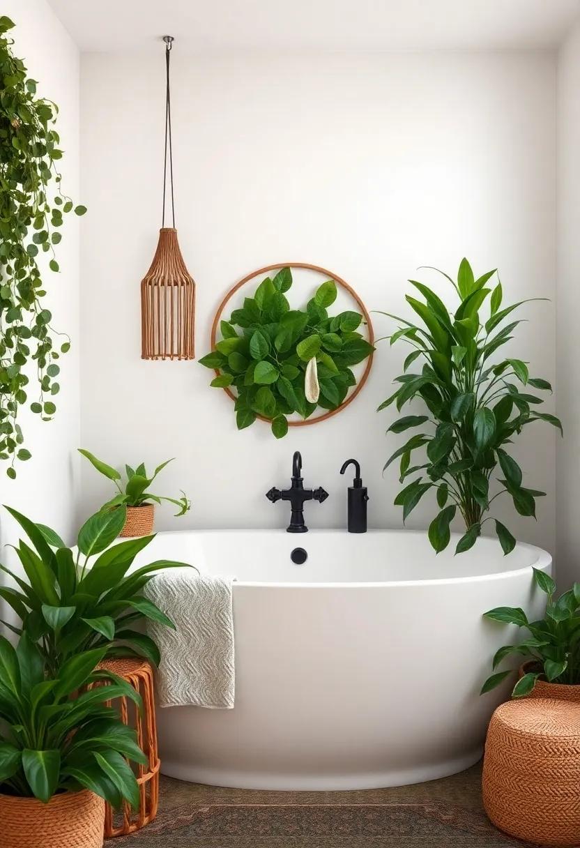 Lush greenery: Bringing Life into Your Cozy Boho sanctuary