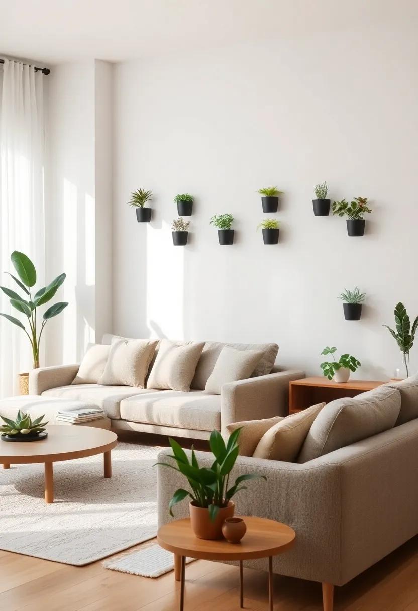 use wall-mounted⁤ planters for small succulents or⁣ herbs,⁤ adding ​greenery without taking up valuable floor space