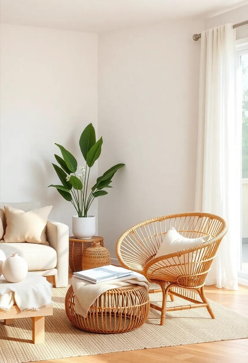 Incorporate rattan furniture pieces,such as a ‍chair or ottoman,to evoke a‌ breezy,organic vibe