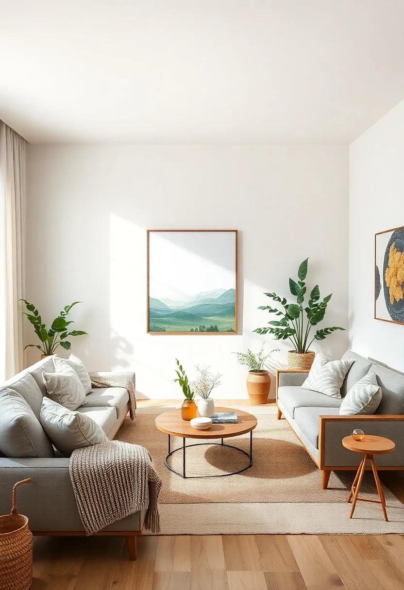 Display nature-inspired artwork, such as landscapes or botanical​ prints, to draw the outdoors indoors