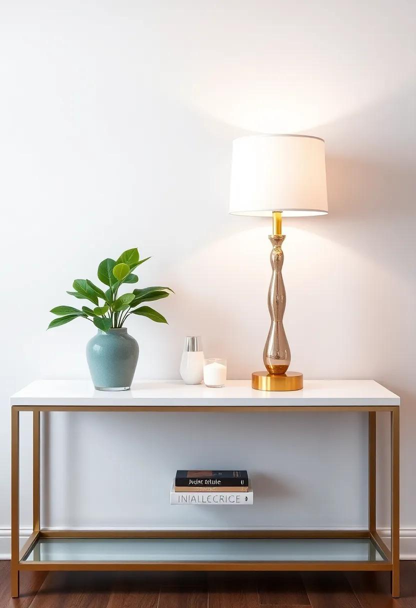 Statement ⁣Lighting: Enhancing Your ​Console Table with Eye-Catching Lamps and ⁤Fixtures