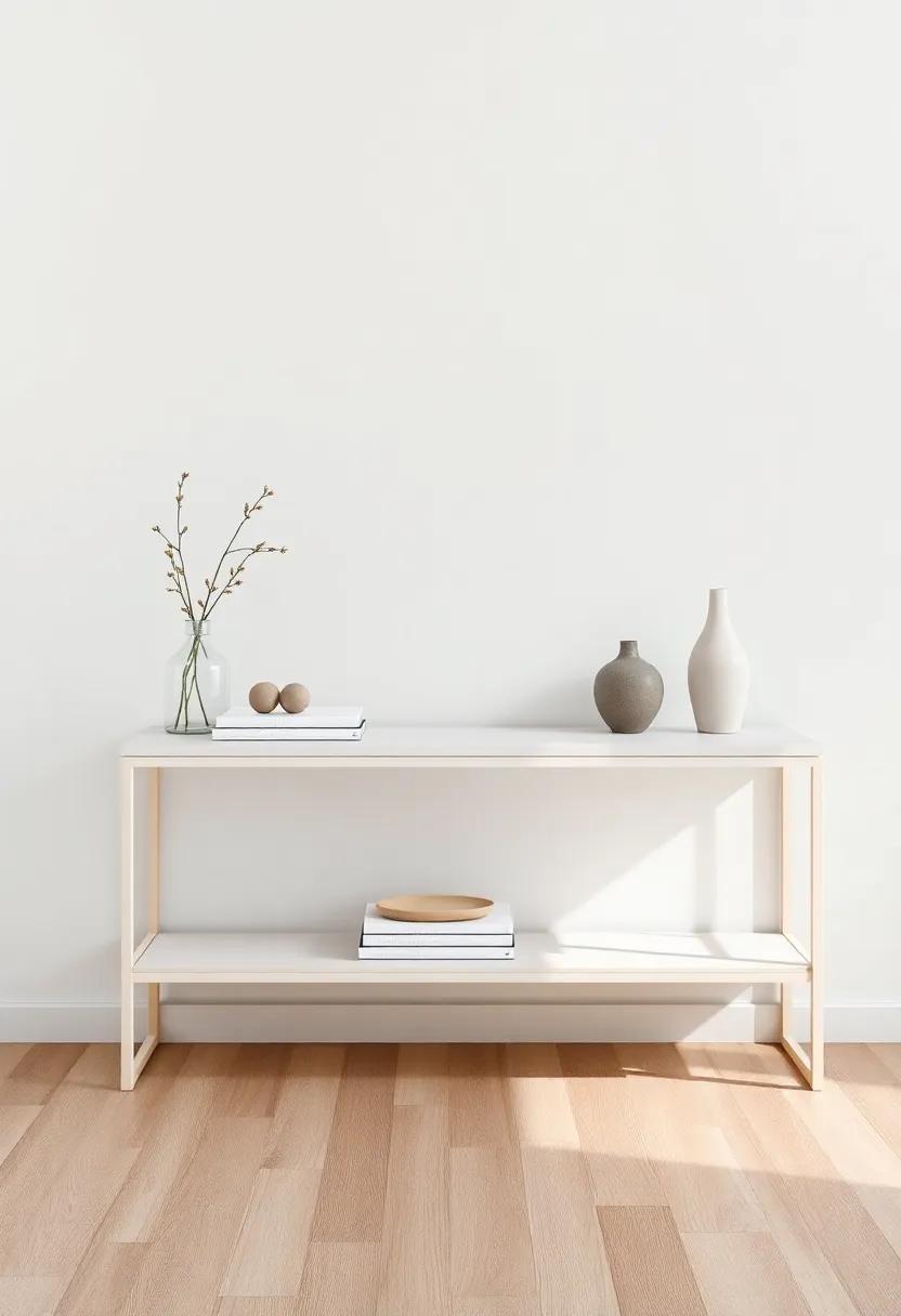 Minimalist Chic: A Clean and Simple Approach to Console Table Styling