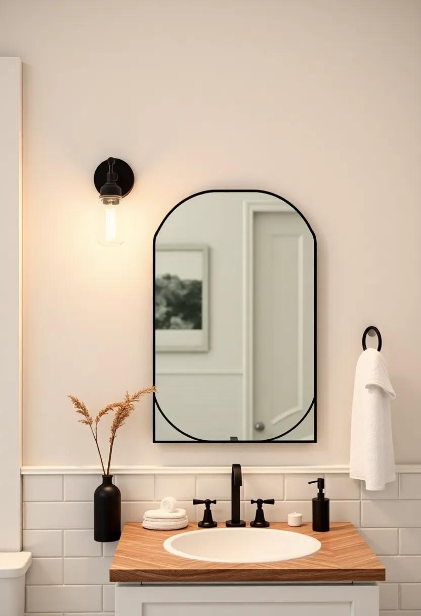 Farmhouse Wall Sconces: ‌Choose ​simple,elegant wall sconces in matte⁢ black or​ brushed nickel ‍to illuminate mirrors or artwork in your bathroom