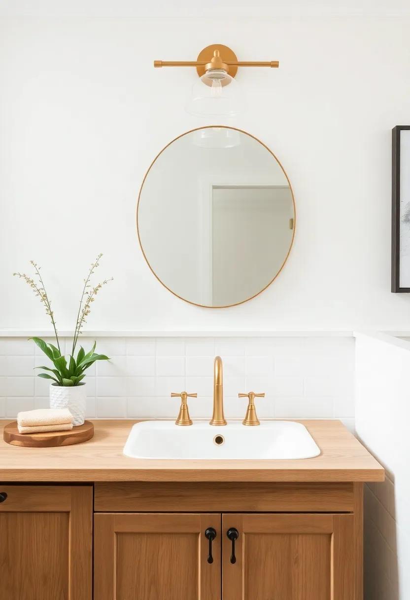 Gold Accent Fixtures: Introduce‌ gold accents in light fixtures for a hint of glam that contrasts beautifully with rustic elements