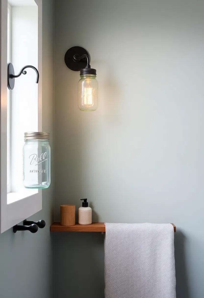 Mason Jar ‍Sconces: Incorporate repurposed ⁤mason jars as unique wall sconces for an eco-friendly lighting option that ⁢enhances farmhouse style