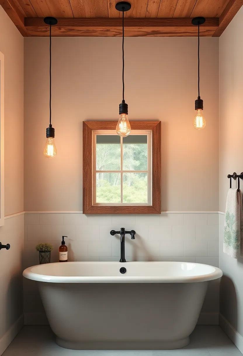Vintage Edison Bulbs: Embrace a rustic feel with‌ exposed Edison‌ bulbs that add‍ warmth and charm to your bathroom decor