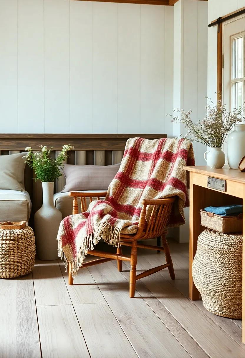 The Comfort of ⁢a handwoven Blanket Draped Over a Chair