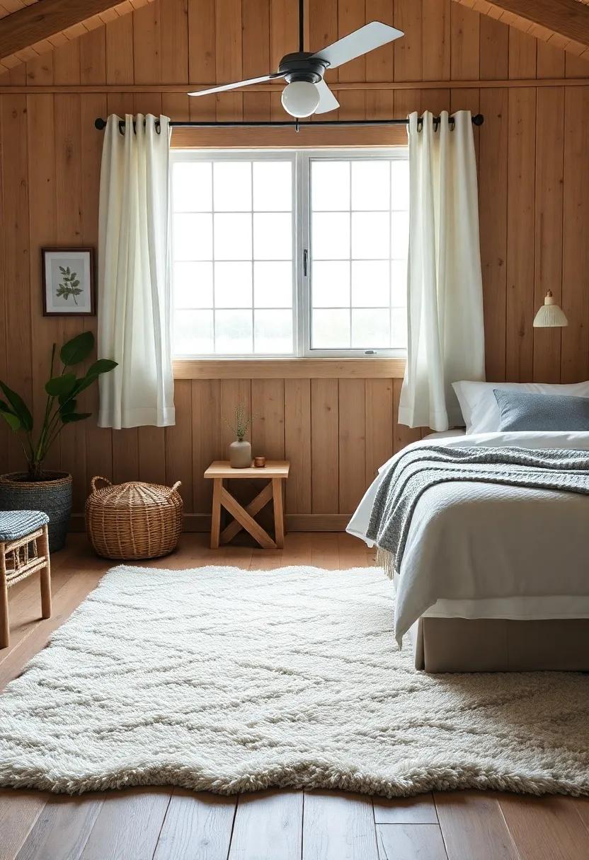 A plush Area​ Rug That Anchors the Room in Comfort