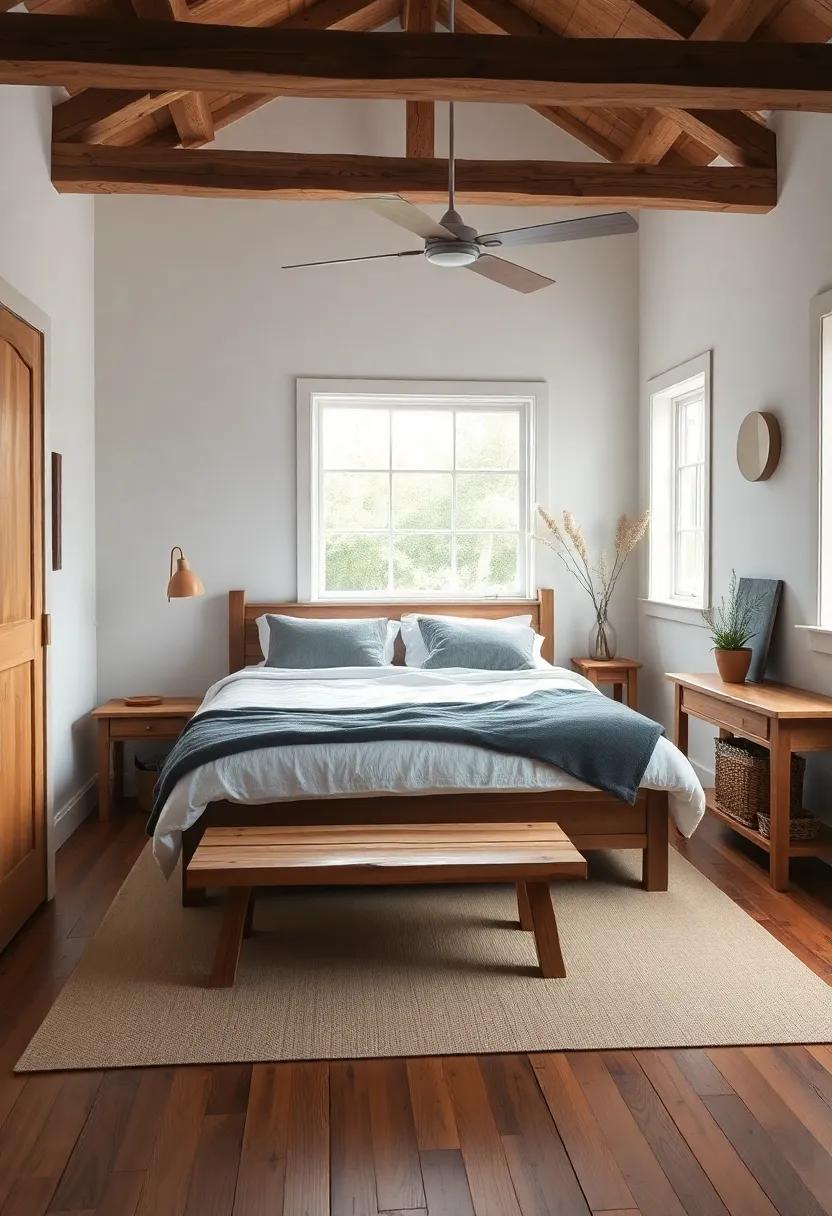 The Warmth of ⁤a Wooden Bench at the Foot of the Bed