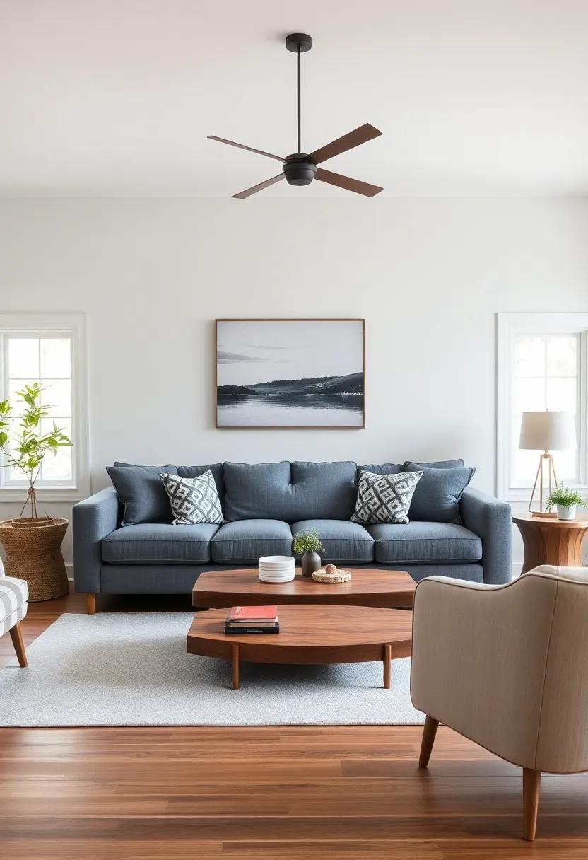 Rustic Wood accents: ‌Use reclaimed wood furniture or ⁢decorative accents to enhance the farmhouse ‌charm⁤ and create a focal point⁣ around your ​grey ‍couch