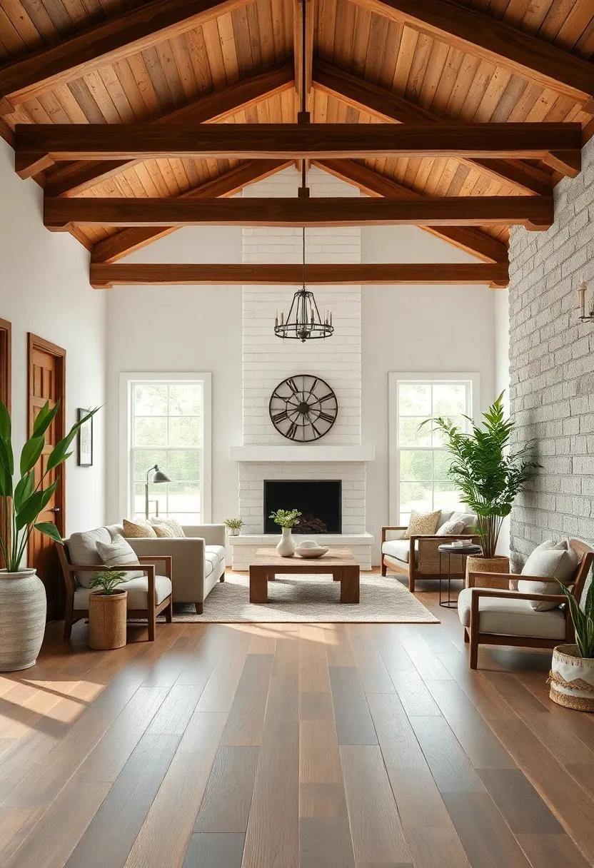 Welcoming Textures with Natural Elements like⁢ Wood⁤ and Stone⁤ Accents