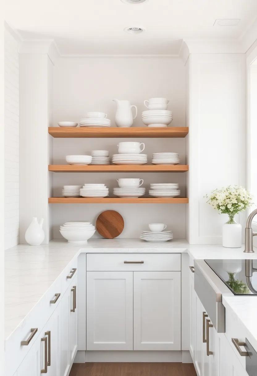 Everyday Elegance: Use your everyday dishes as display pieces, turning functional items into decorative accents that elevate the kitchen