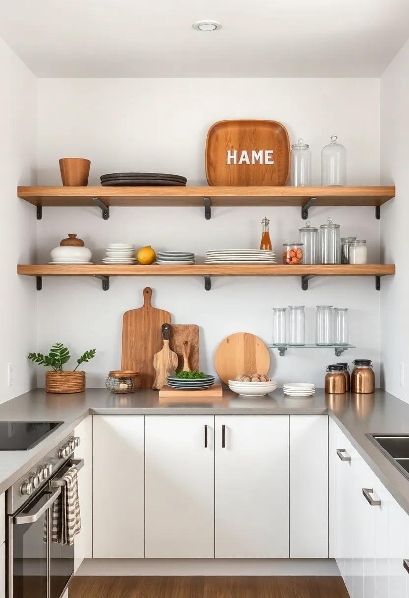 Mix and Match: Combine different textures and materials, such as wood, metal, and glass, for a visually appealing display that breaks the monotony