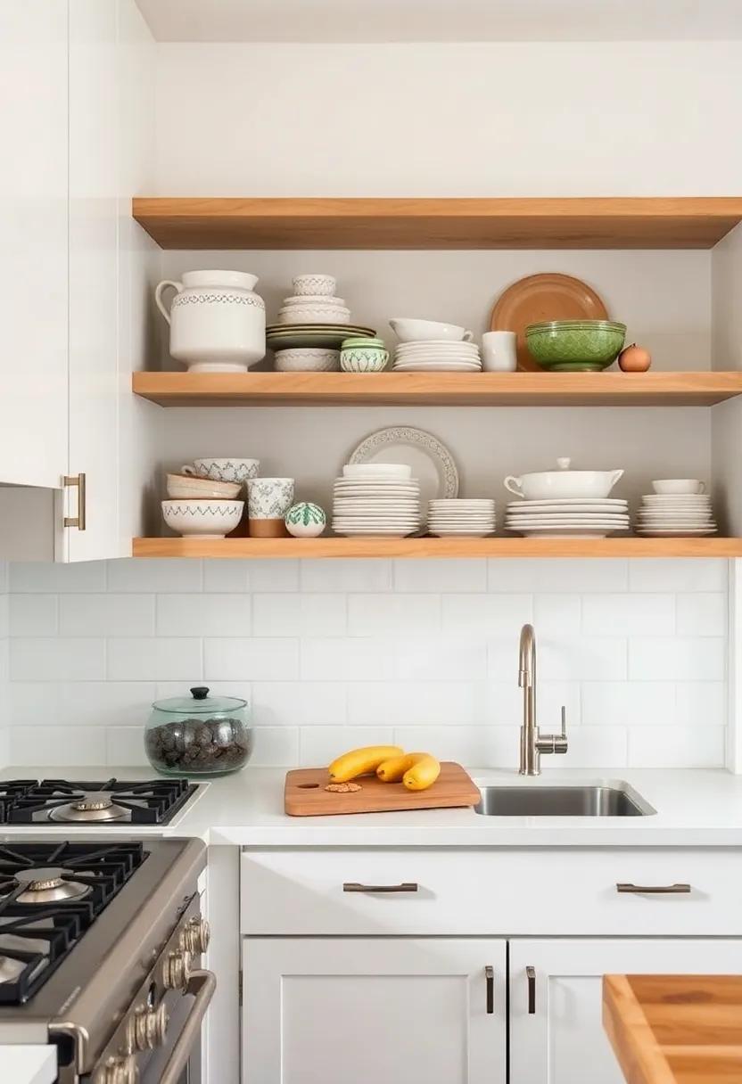 Personal Touches: Showcase travel souvenirs, handmade pottery, or family heirloom dishware to create a sense of identity and warmth in the kitchen