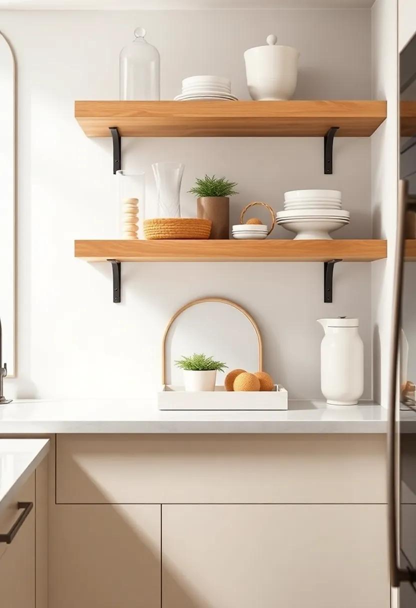 Tiers and Trays: Use tiered displays or decorative trays to group smaller items together, keeping the visual flow appealing and organized