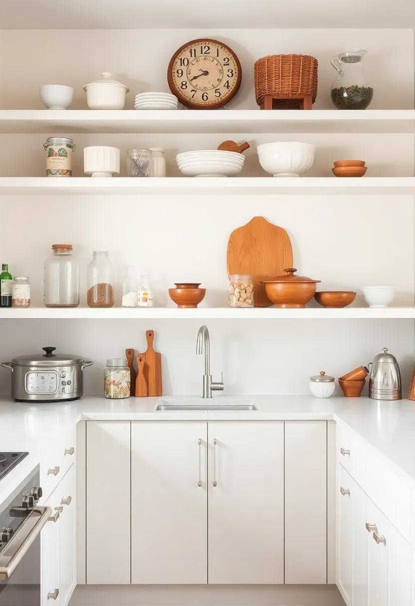 Vintage Finds: Incorporate antique or vintage items that tell a story, adding character and nostalgia to your galley kitchen