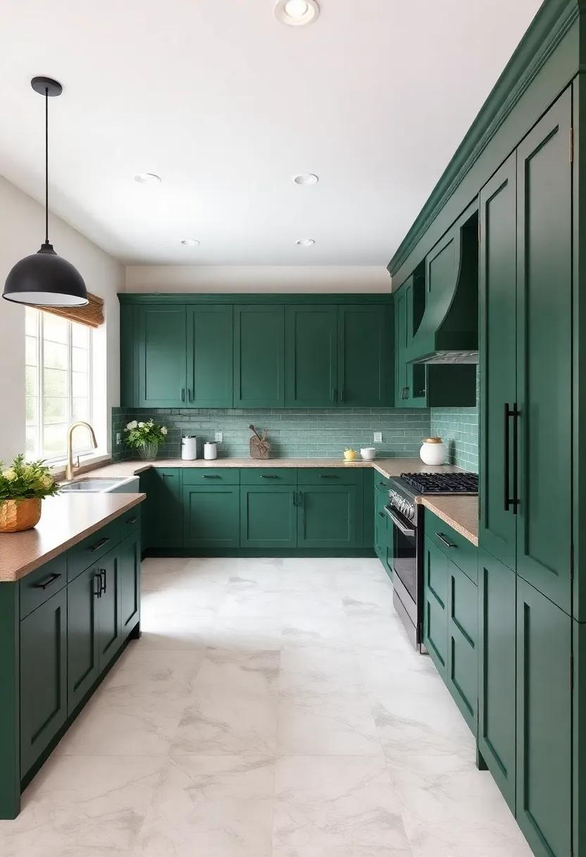 Smart Layouts: Designing Functional Spaces Around⁢ Green Cabinets
