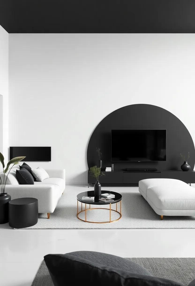 Inspiration from Modern Design: Geometric Shapes in Black Décor