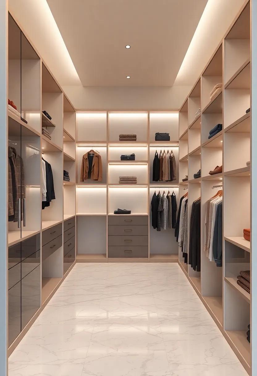 The Allure of Open Shelving: Displaying Fashion‍ with Elegance in Walk-In Closets