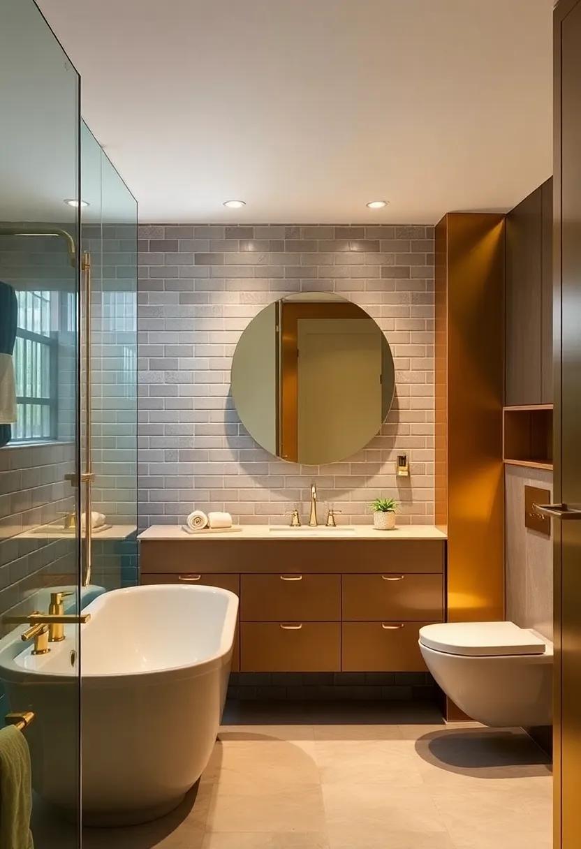 Textural Diversity: ‌Enhancing Surface quality with Brass in Bathrooms